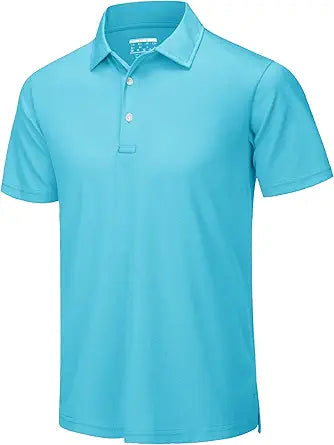 TACVASEN Men's Summer Polo Shirt for Outdoor Sports and Golf