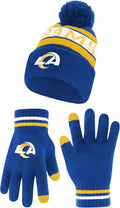 Ultra Game Adults NFL Official Super Soft Winter Beanie Set - Warm Fit