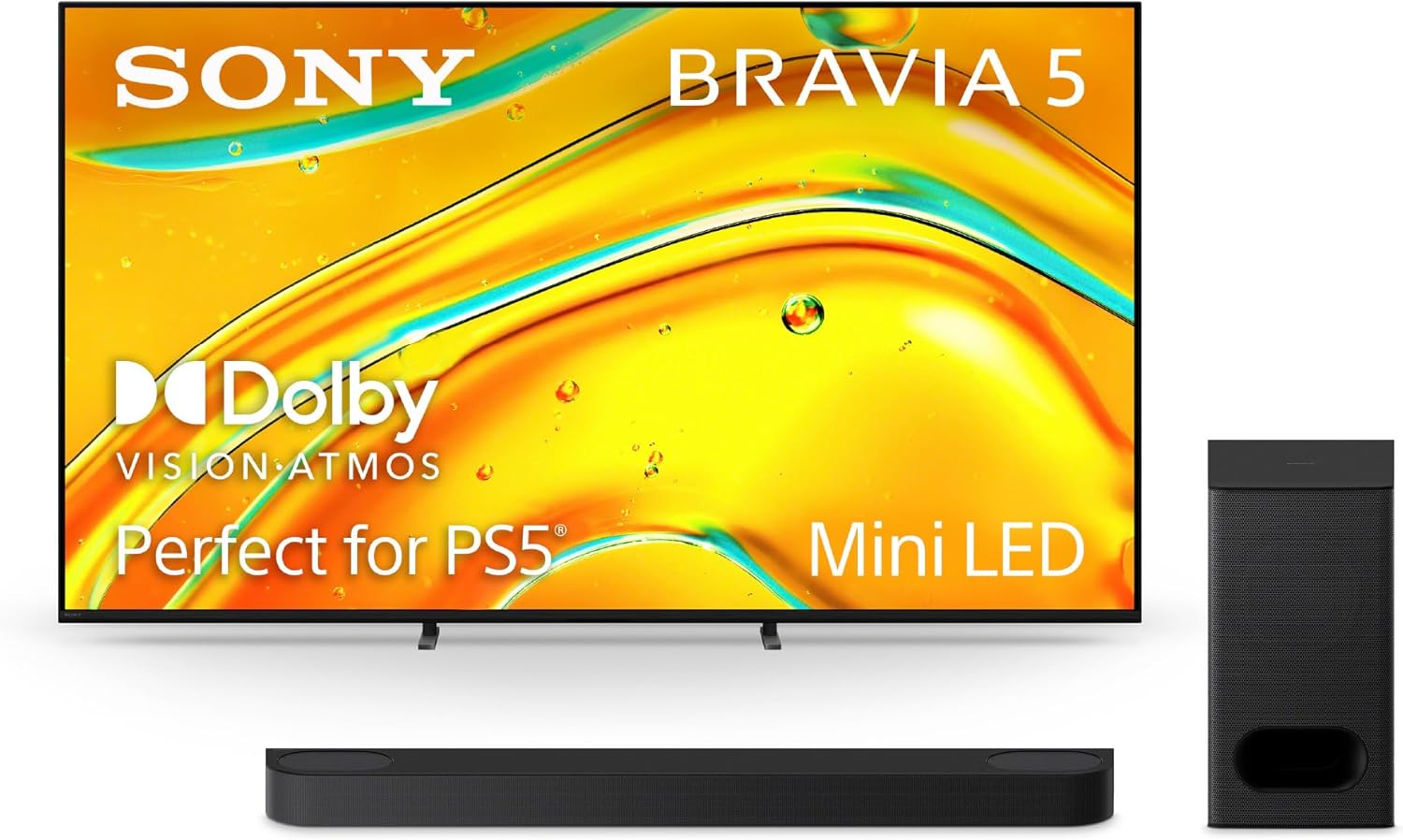 Sony BRAVIA 5 65-Inch 4K Mini LED Smart TV with Soundbar