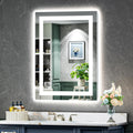24x30 in LED Bathroom Mirror with Front and Backlit Lights - Bright