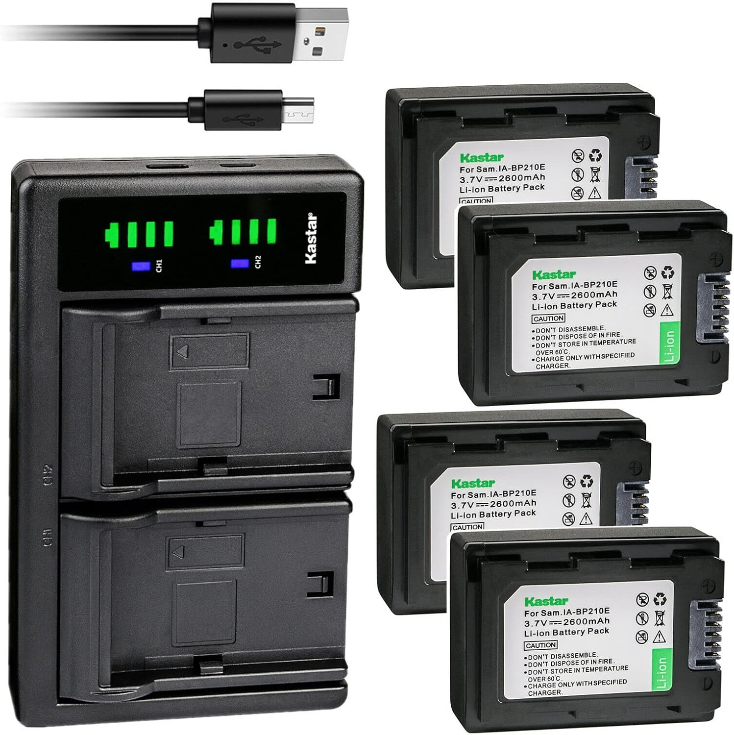 Kastar 4-Pack IA-BP210E Battery and LTD2 USB Charger Review