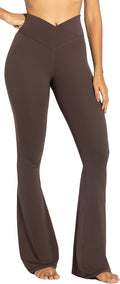 Sunzel Flare Leggings Crossover Yoga Pants - Tummy Control Flare