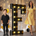 Pooqla 4 ft Marquee Light Up Letter F - Giant Mosaic LED Sign