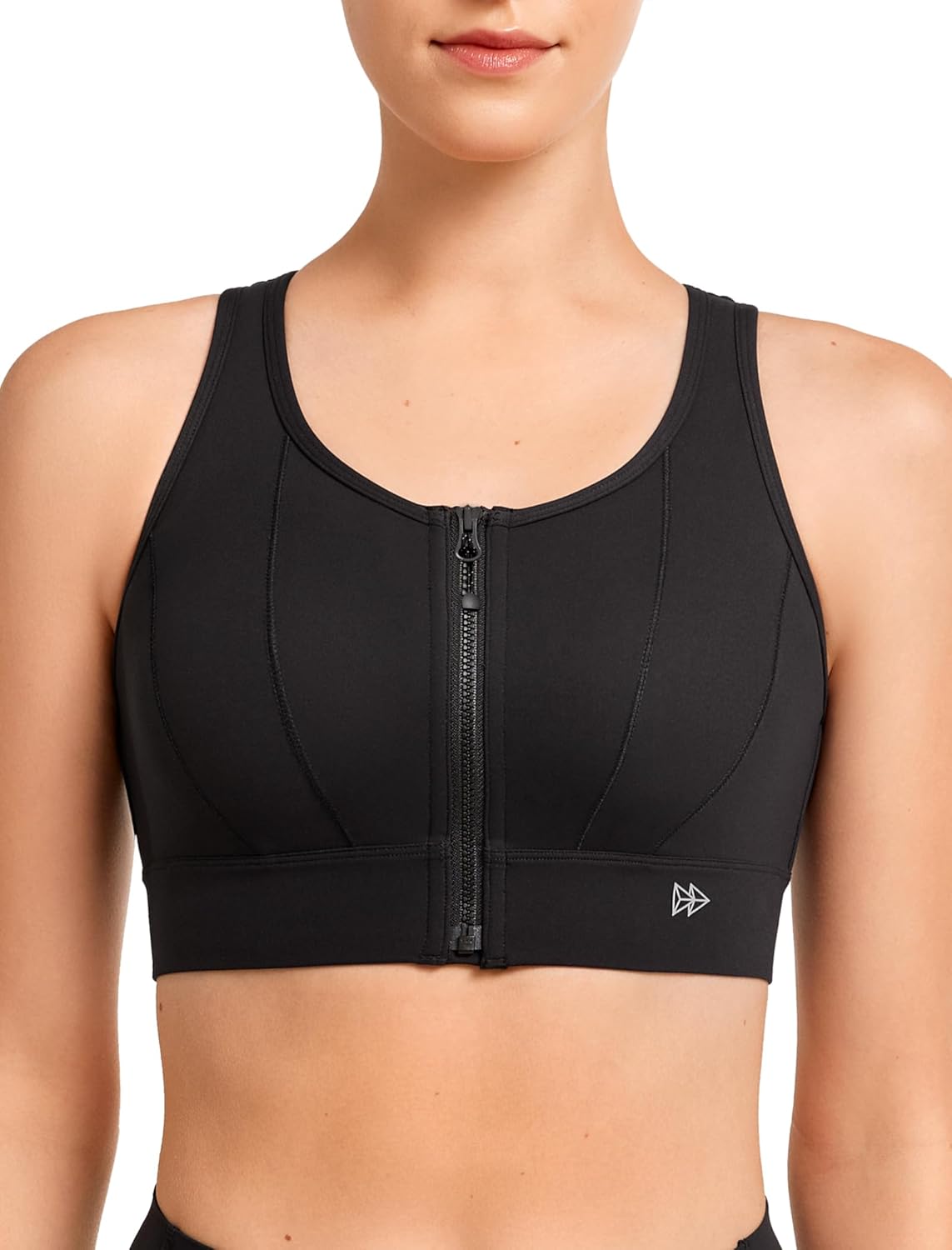 Yvette Front Closure Sports Bras for Women High Support Large Bust
