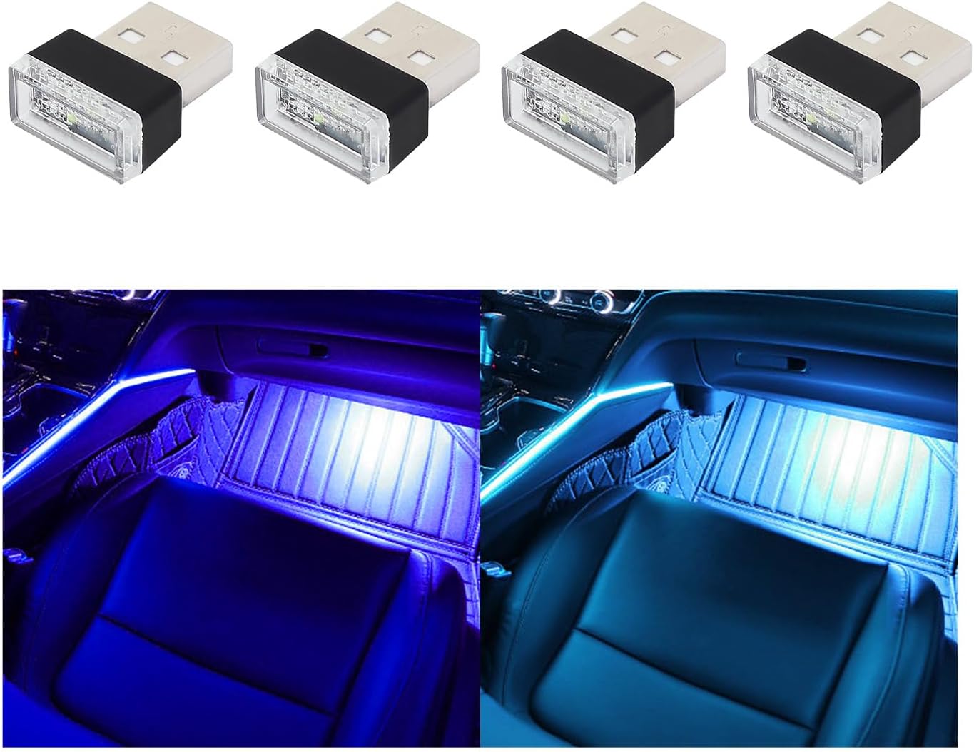Augeny USB Car Interior Ambient Light Set