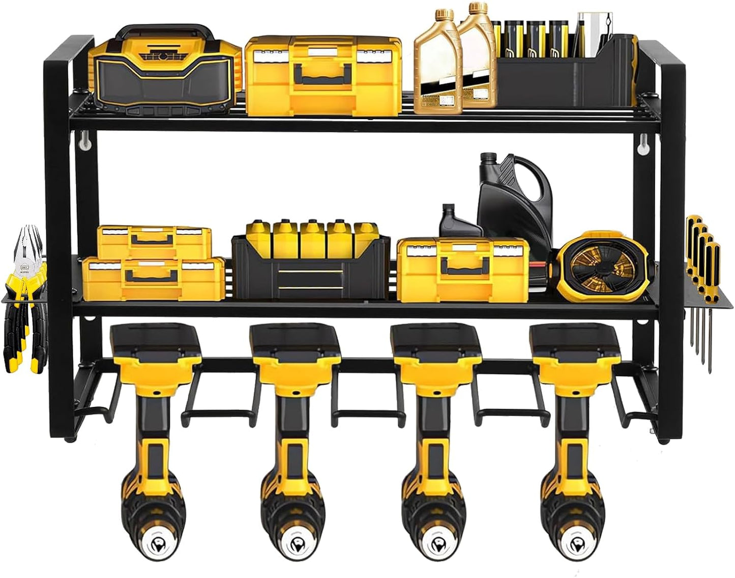 3-Layer Heavy Duty Power Tool Organizer - Garage Essential