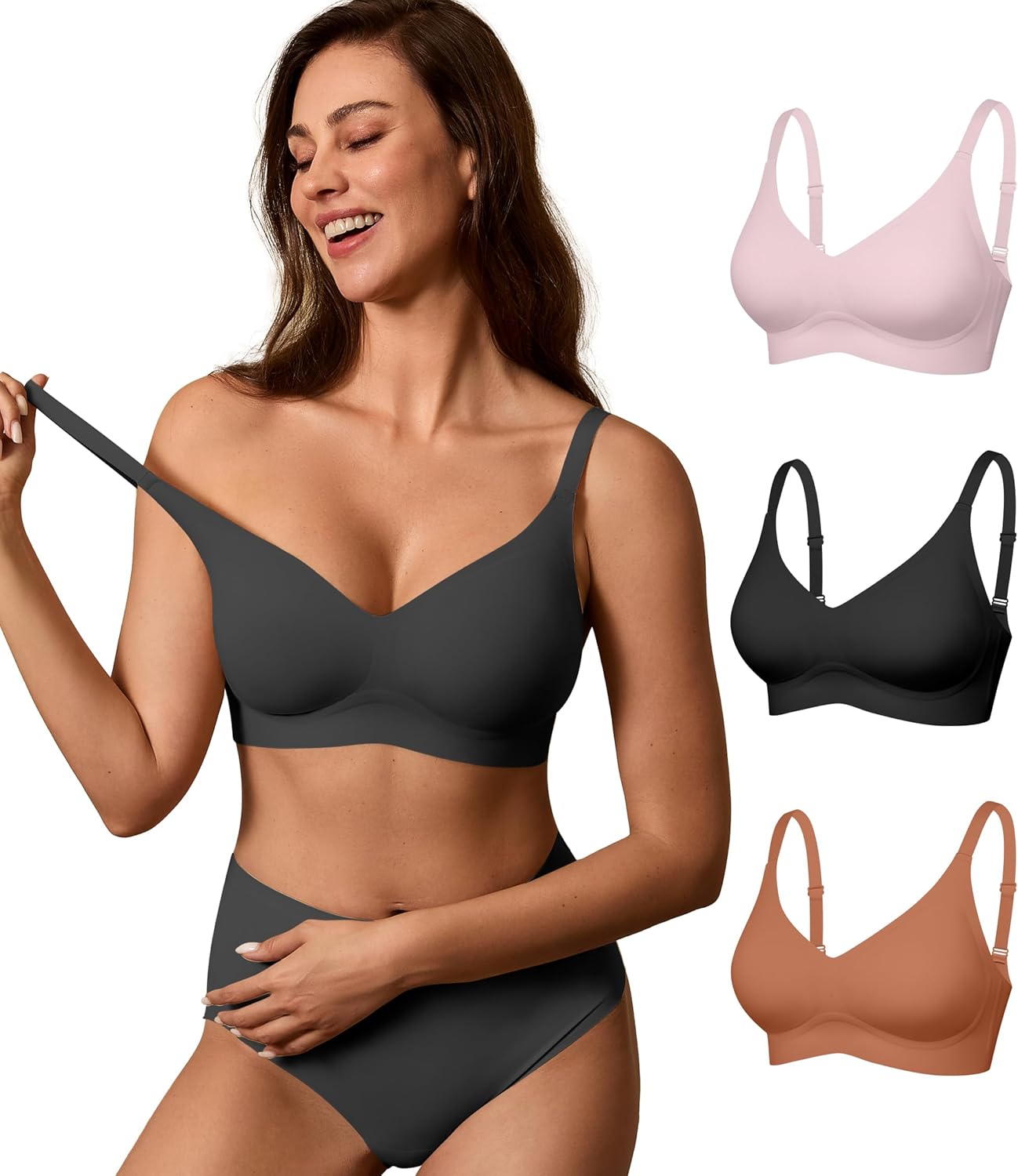 Comfortable Wireless Seamless Bras for Women by DEANGELMON
