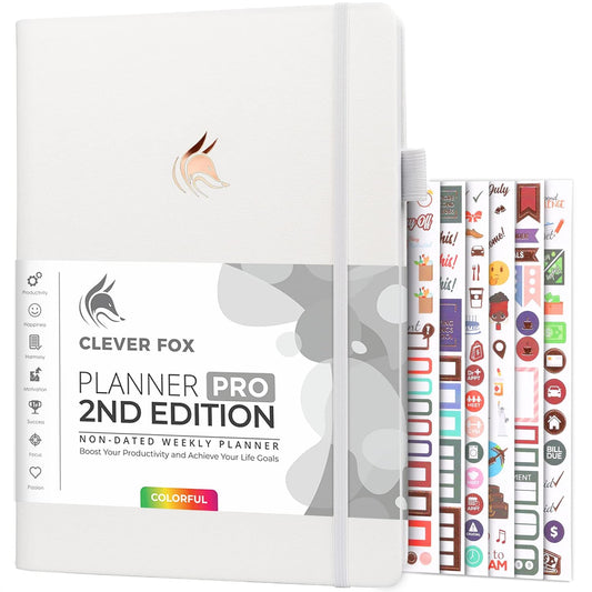 Clever Fox Planner PRO 2nd Edition for Effective Time Management