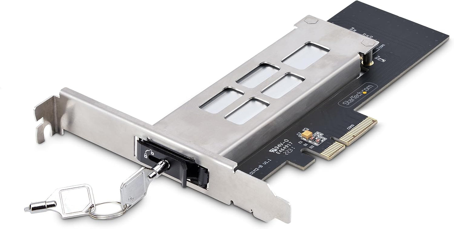 StarTech M.2 NVMe SSD to PCIe x4 Mobile Rack for Easy Swapping