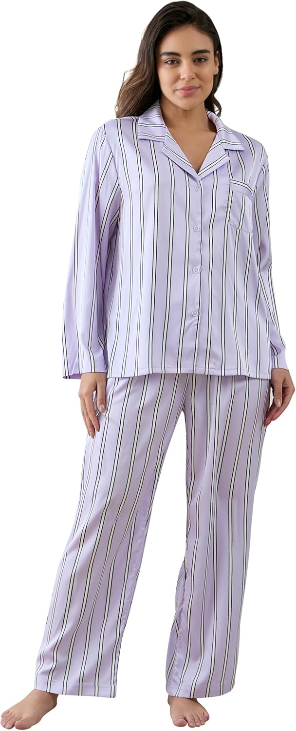 Womens Silk Satin Pajamas Set for Luxurious Sleep Experience