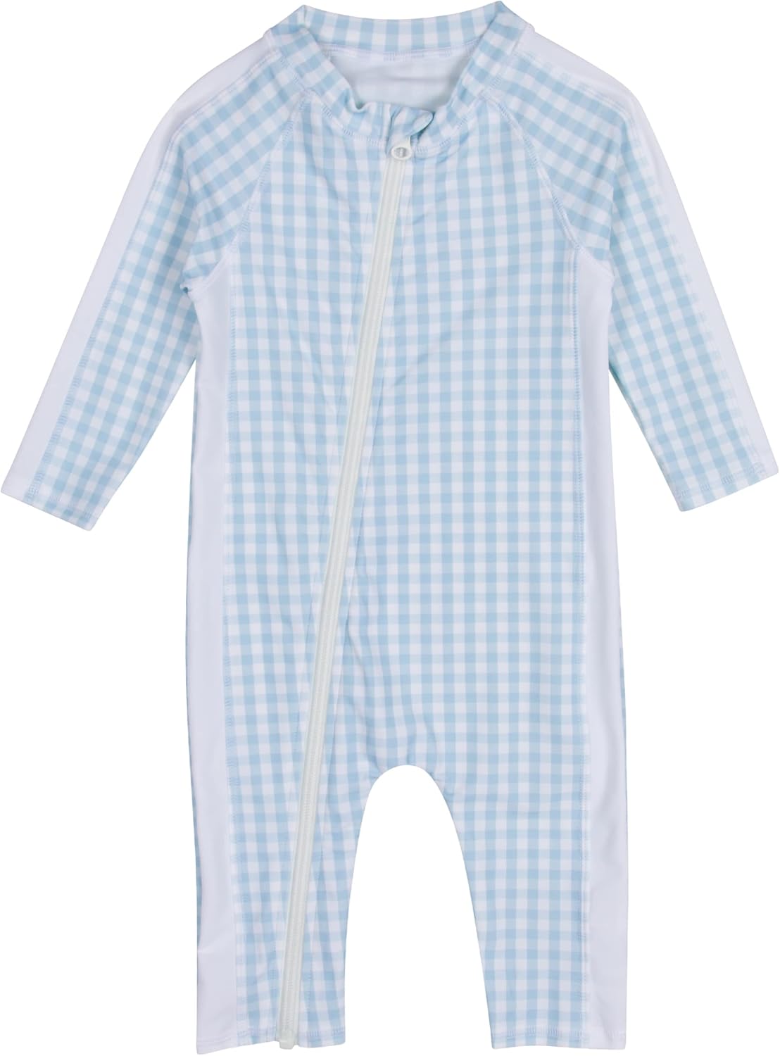 SwimZip Boys' Long-Sleeve UPF 50+ Swimsuit for Sun Safety