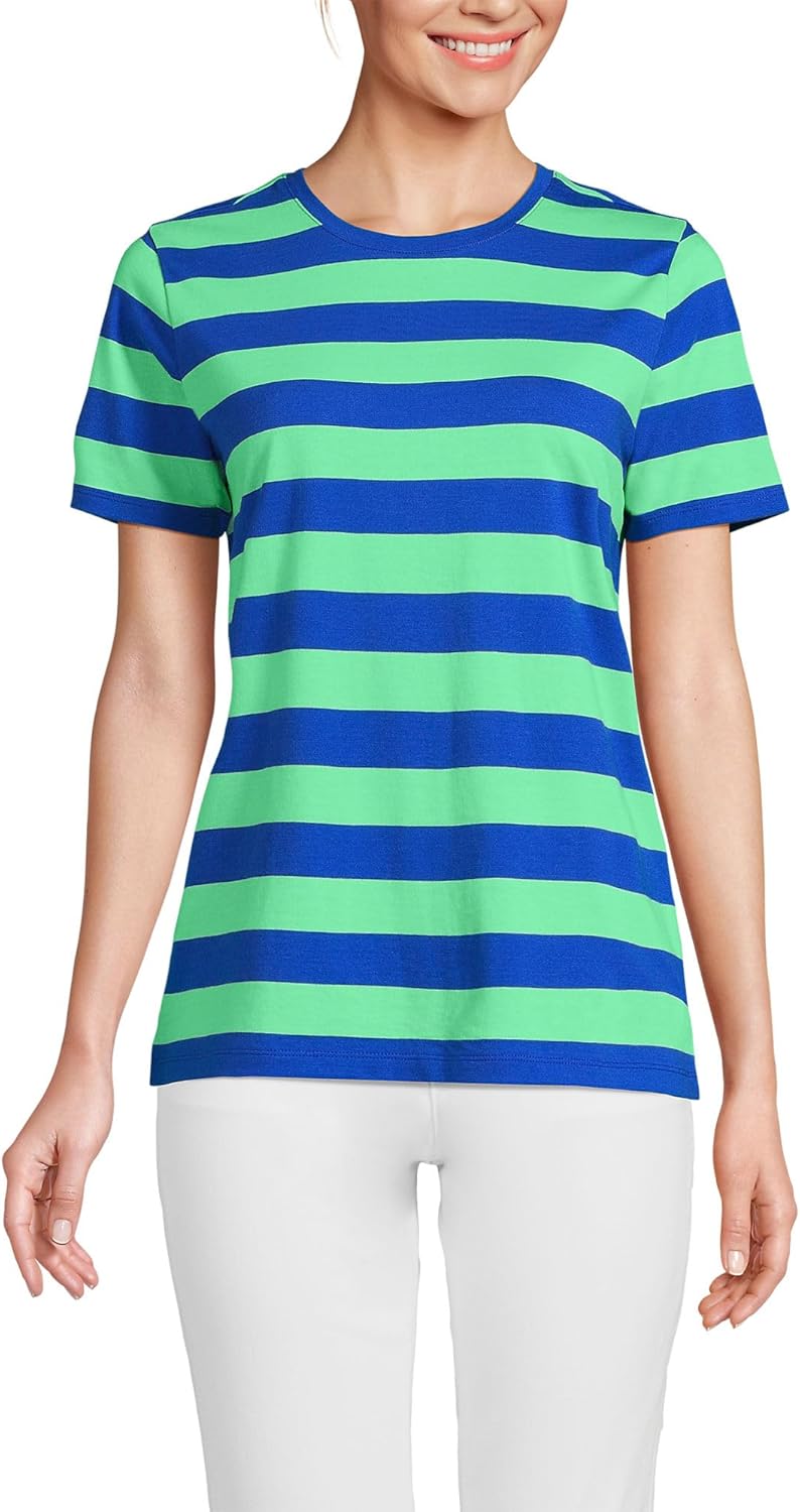 Relaxed Supima Cotton Crew Neck T-Shirt for Women - Comfort Fit