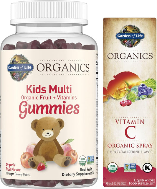 Garden of Life Organics Kids Gummy Vitamins & Vitamin C Spray