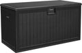 150 Gallon Large Deck Box with Side Handles - Lockable Outdoor Storage