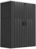 Outdoor Storage Shed Waterproof 57 Cu. ft. - Large Resin Storage