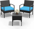 PROHIKER Patio Porch Furniture Set 3 PCS - Compact Outdoor