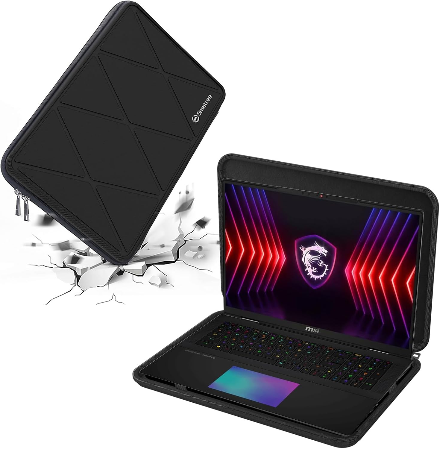 Smatree Hard EVA Protective Sleeve Case for 18 inch MSI Laptops
