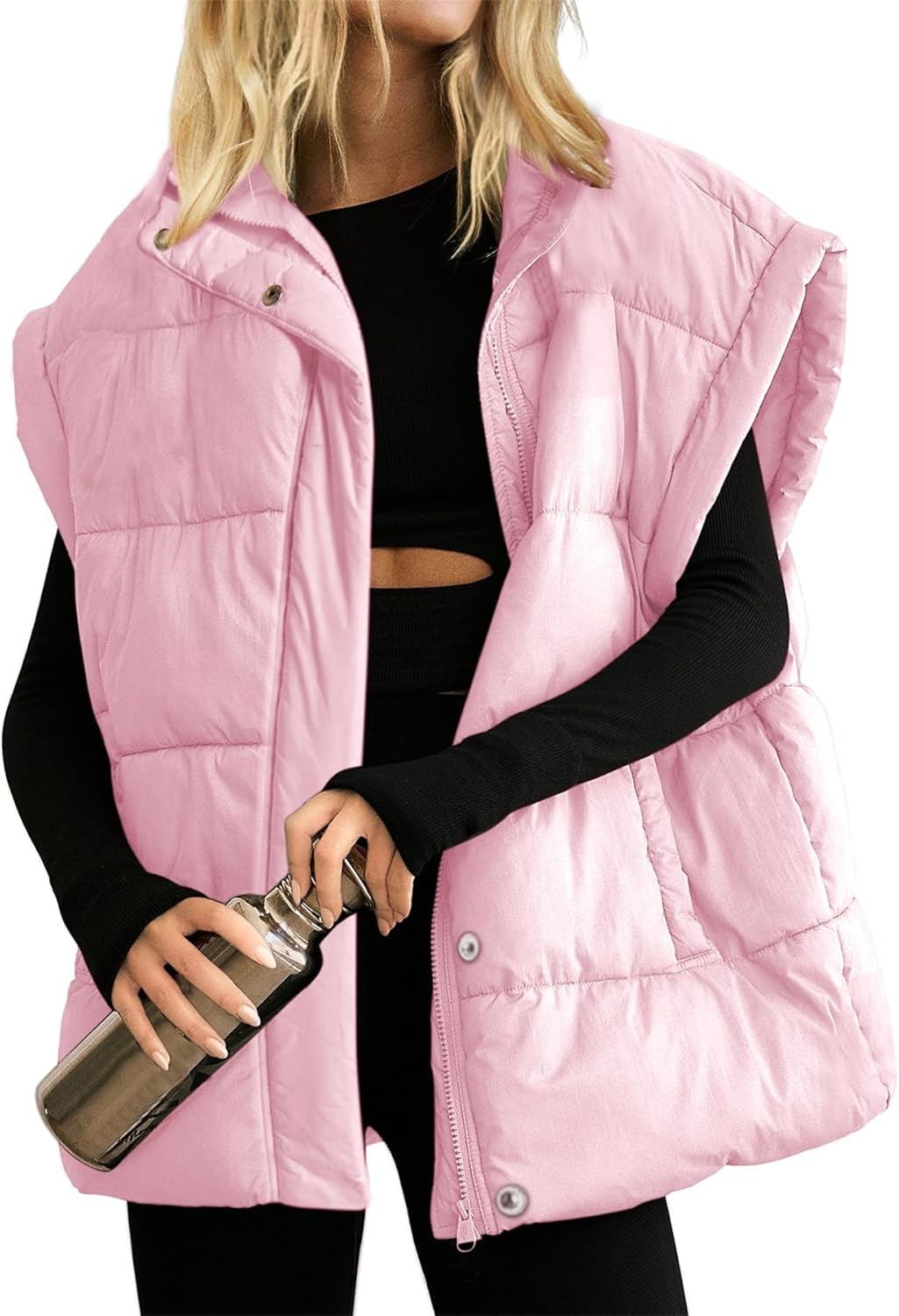 Ainangua Women's Puffer Vest for Stylish Winter Warmth