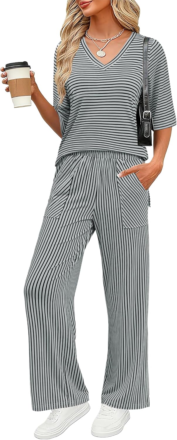 LOMON Women's 2 Piece Lounge Pajama Sets for Comfort and Style