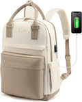 Stylish Laptop Backpack for Women with USB Port and Protection