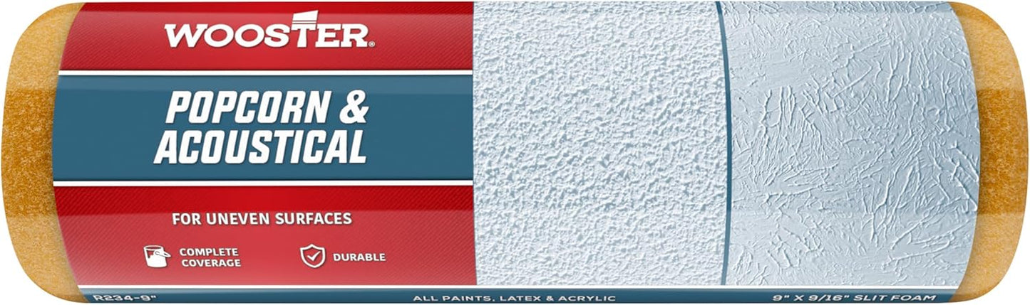 10 Pack of 9 x 9/16 Nap Wooster Brush Popcorn Roller Covers