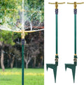 2 Pack 3-Arm Garden Sprinkler 360 Degree Rotation - High Coverage