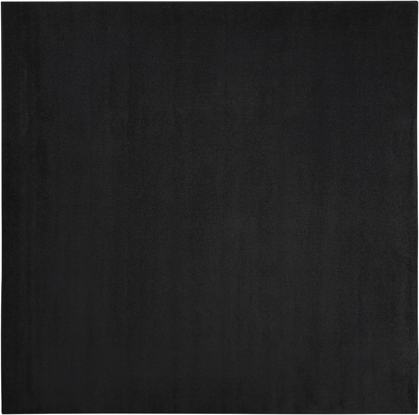 Nourison Home Essentials 9ft Square Black Fabric Outdoor Rug Review