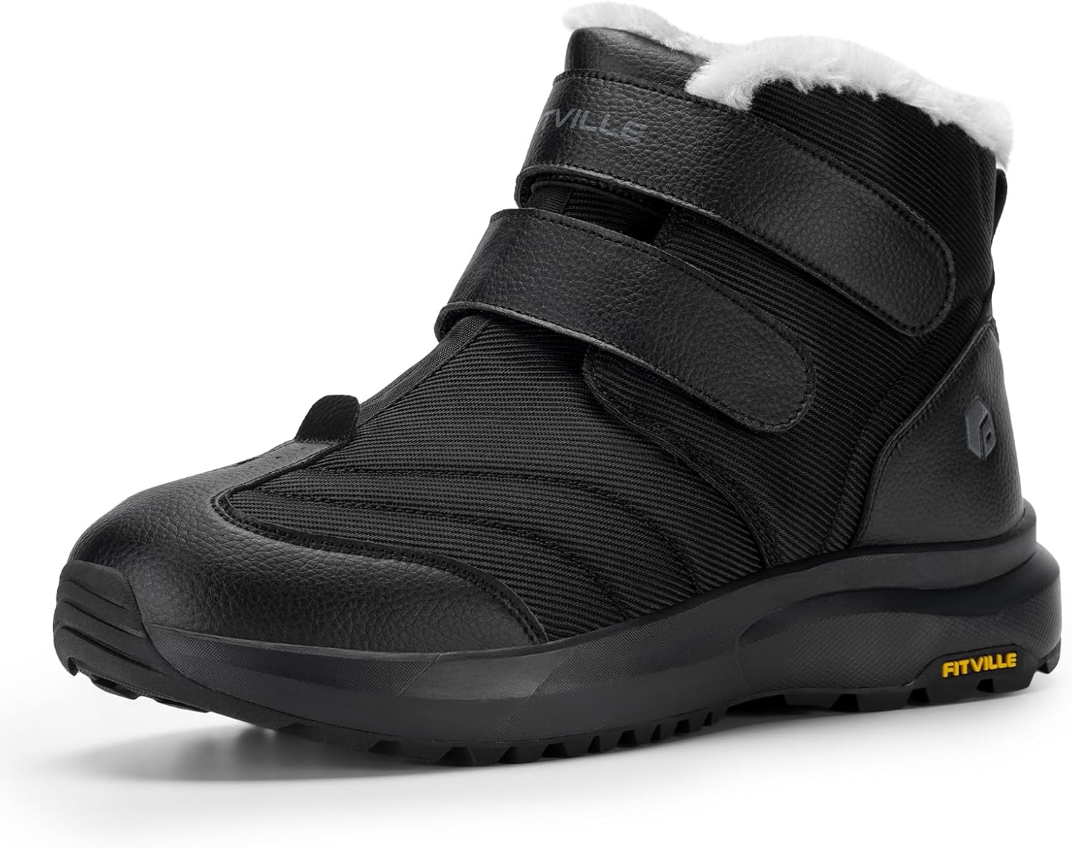 FitVille Mens Extra Wide Snow Boots for Winter Adventures