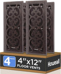 4x12 Inches Heavy Duty Walkable Floor Register Covers - Bronze