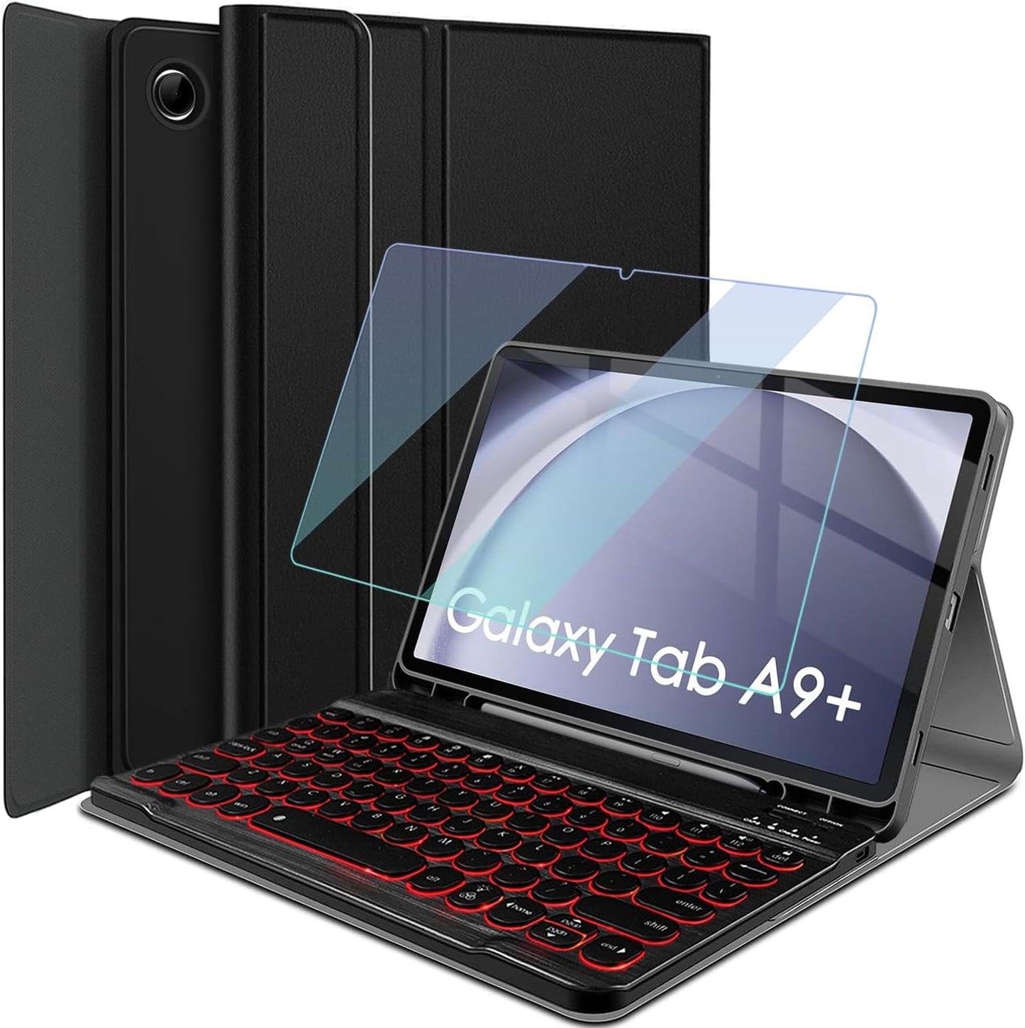Backlit Keyboard Case for Samsung Galaxy Tab A9 Plus 11 Inch