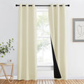 NICETOWN Living Room Blackout Draperies - Privacy & Noise Reducing