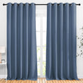 Blackout Living Room Curtains 102 in Long Stone Blue - Darkening