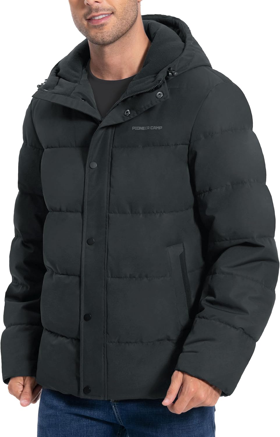 Pioneer Camp Mens Winter Coat Warm Puffer Jacket for Cold Weather