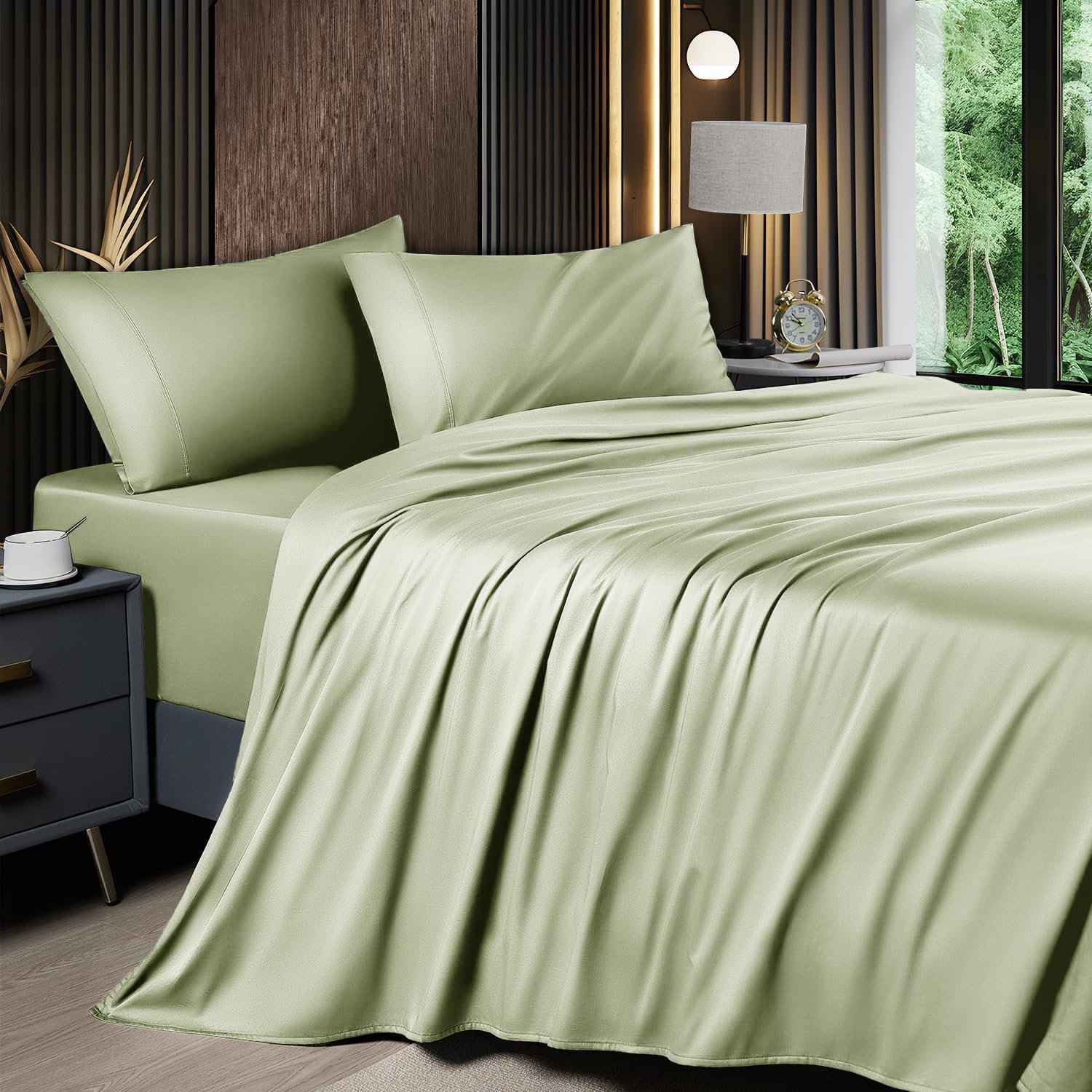 Cooling Sheets Set for Full Beds - Soft Bamboo Blend Sheets