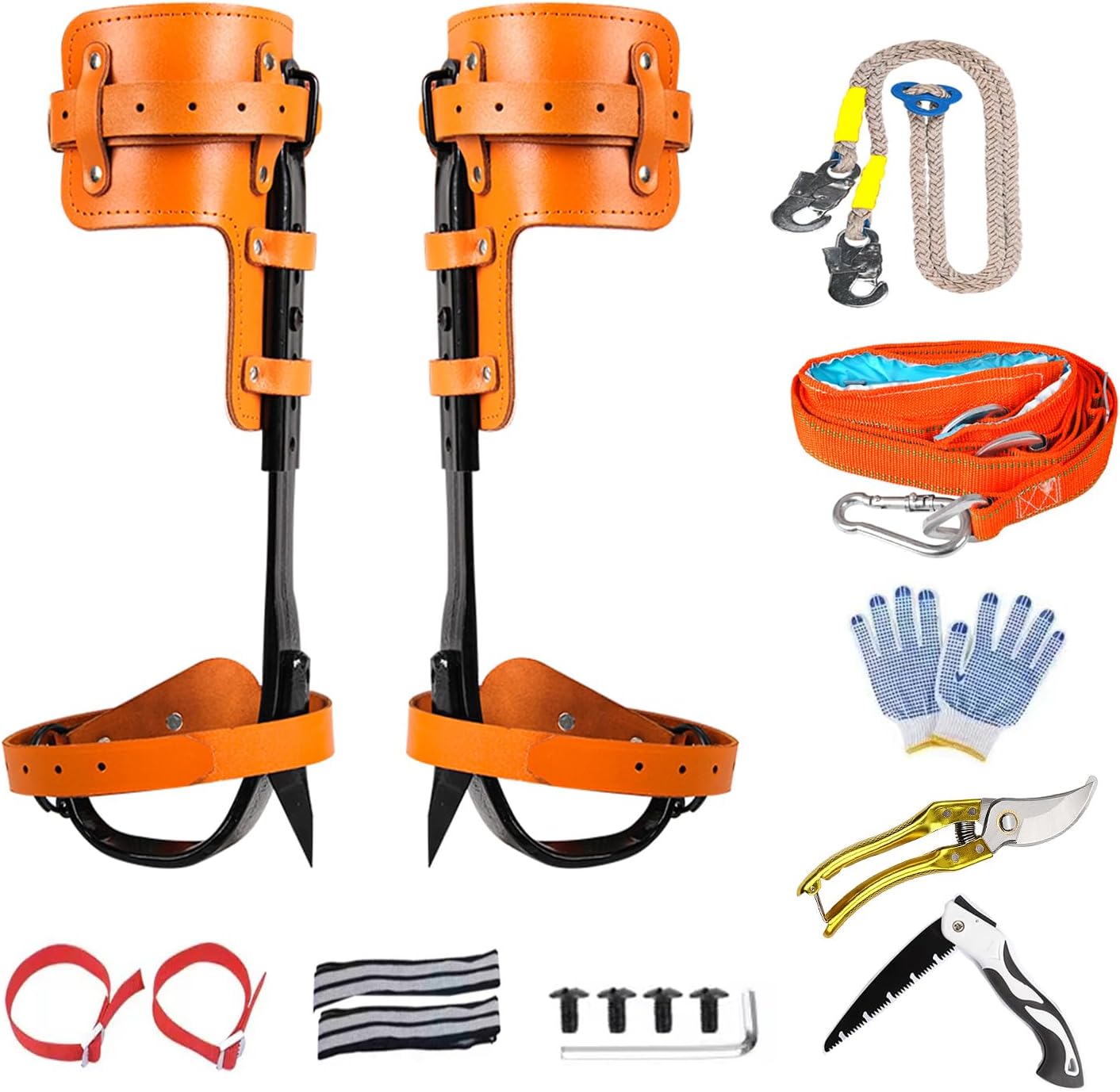 Ultimate Tree Climbing Kit - Gear with Shears, Saw & Safety Rope