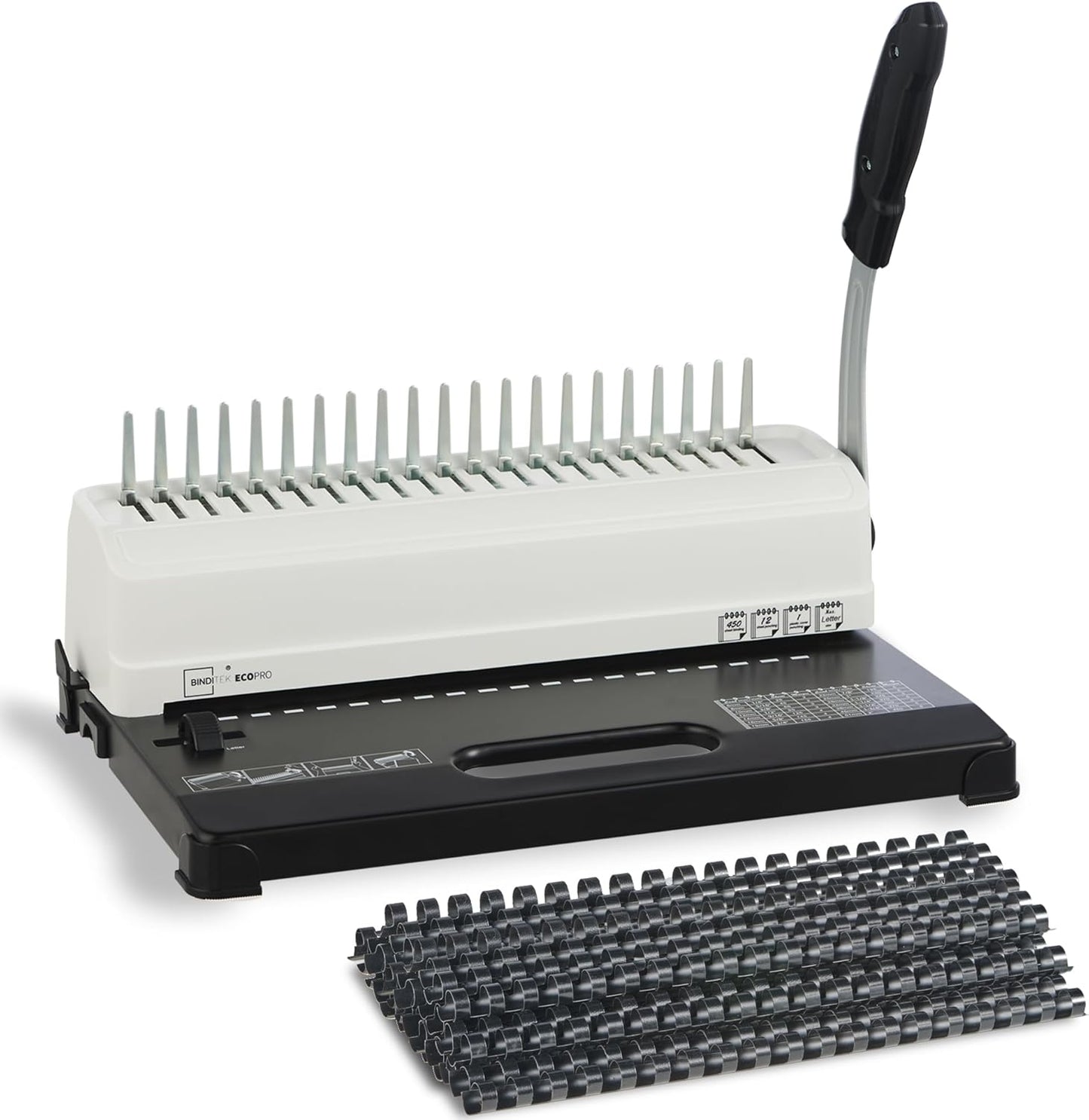 Binditek Binding Machine for 450 Sheets with 100 Comb Spines