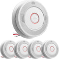 Smoke and Carbon Monoxide Detector Combo - Hardwired 5 Pack