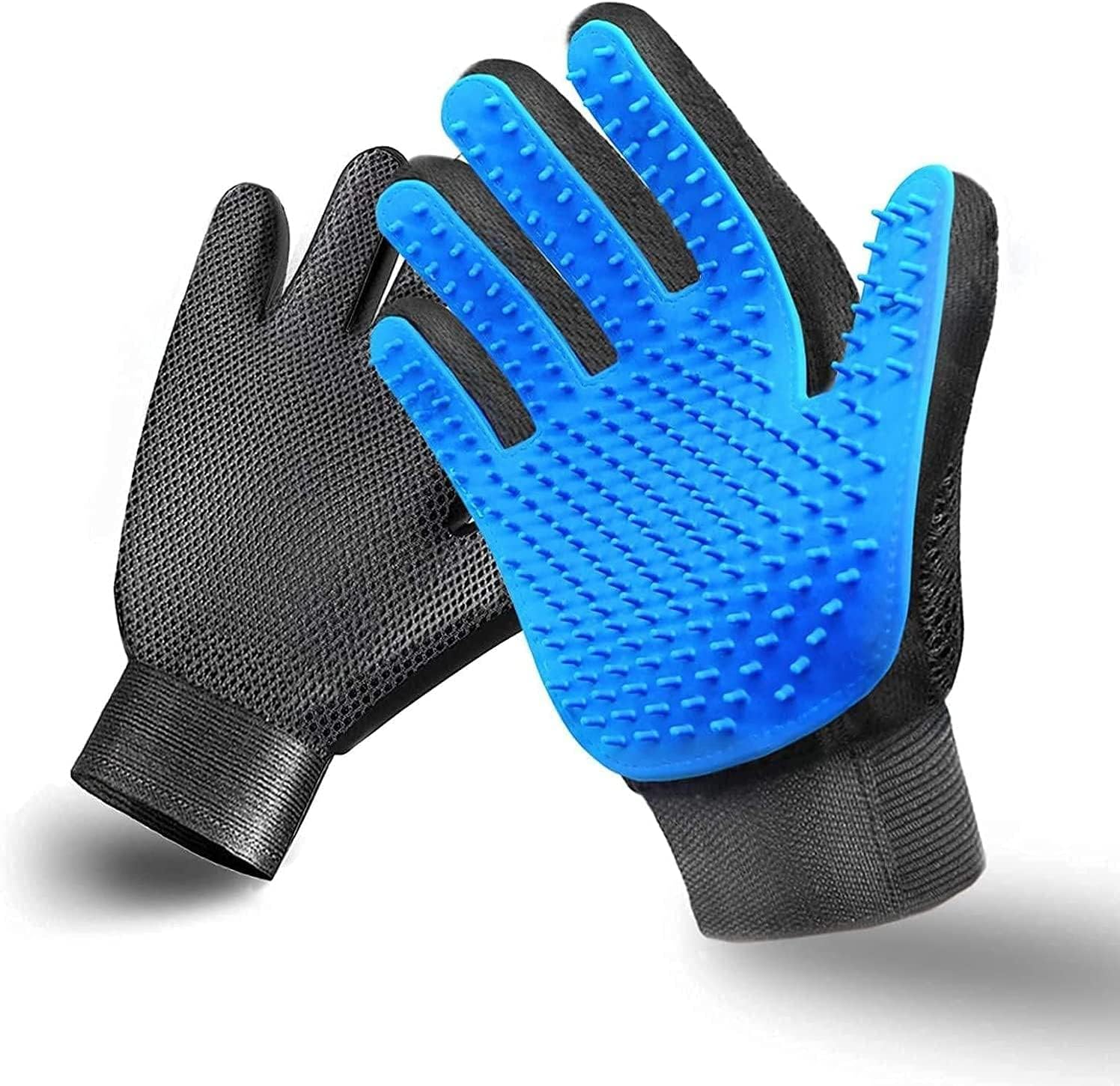 Efficient Pet Deshedding Glove - Blue