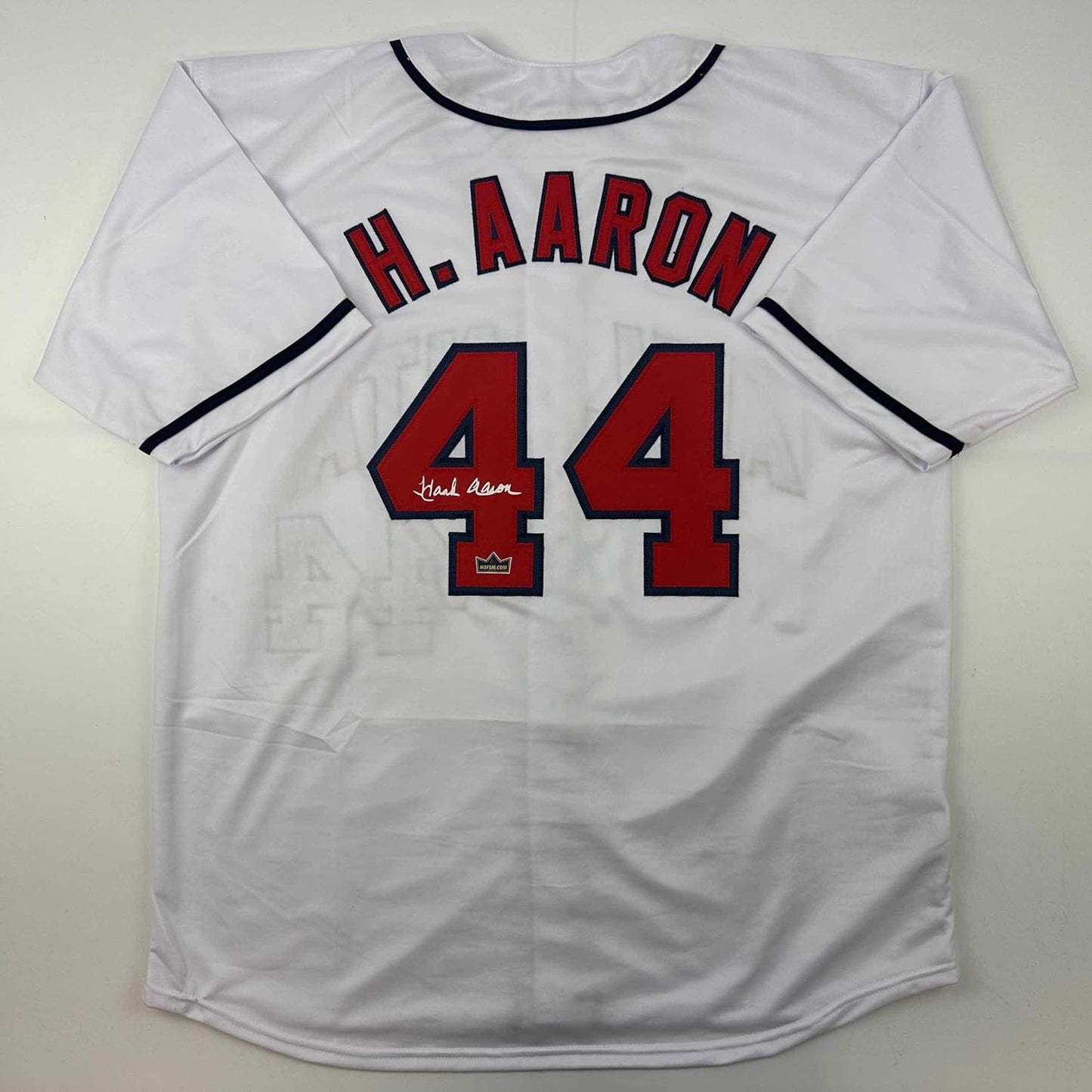 Facsimile Autographed Hank Aaron Atlanta Jersey for Men XL