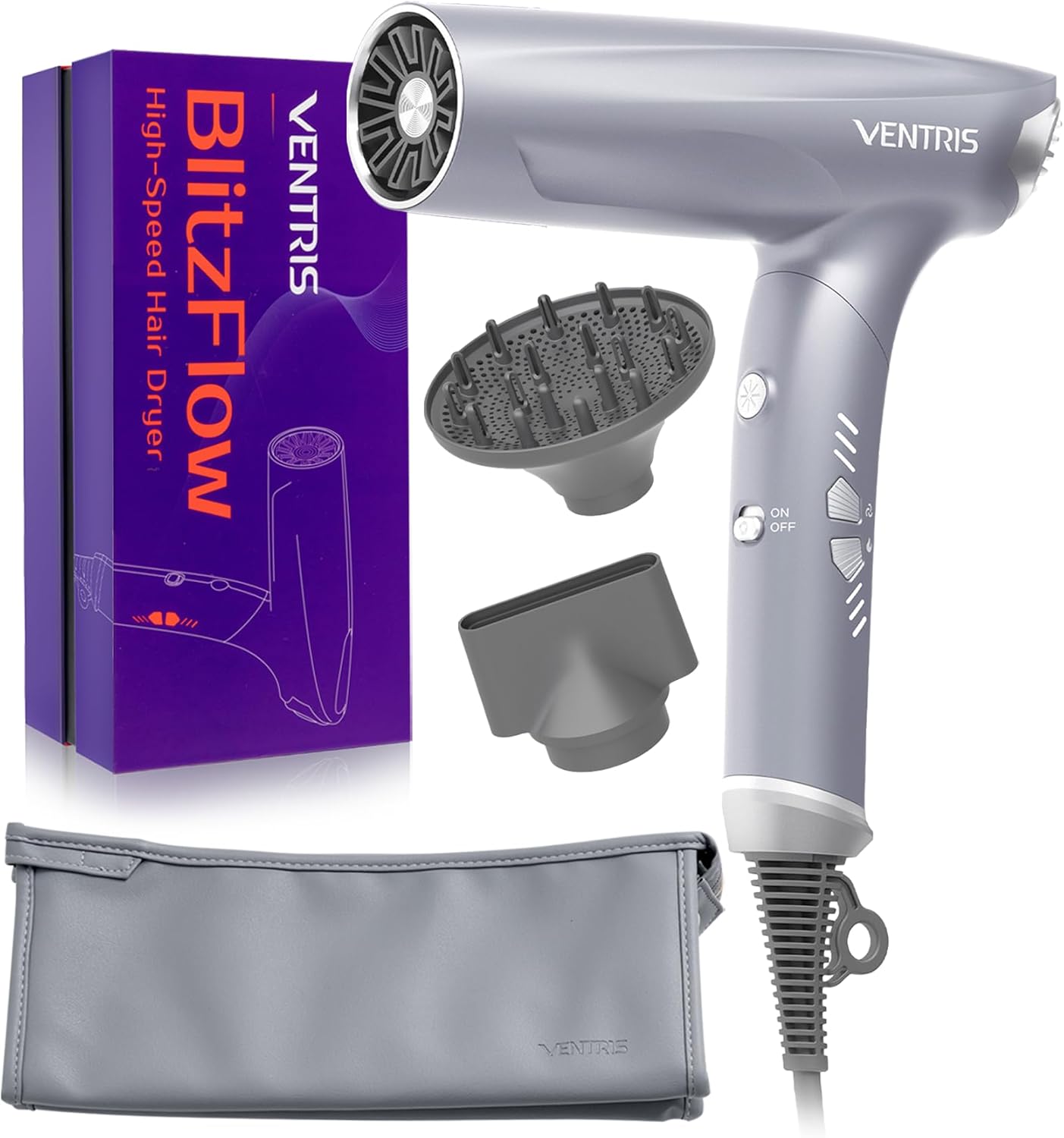 VENTRIS Blitzflow Ionic Hair Dryer: Effortless Styling