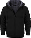GEEK LIGHTING Mens Fleece-Lined Zip Up Hoodie - Winter Warmth