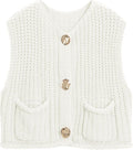 Trendy Crochet Chunky Knit Top for Women with Pockets