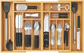 Lifewit Large Silverware Drawer Organizer - Expandable Bamboo Tray
