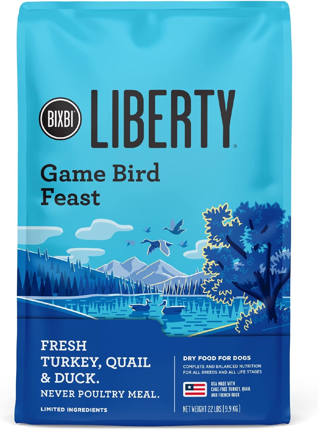 BIXBI Liberty Grain Friendly Dry Dog Food for Healthy Digestion