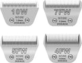 Detachable Dog Cat Sheep Horse Grooming Wide Blades Set - 4 Pack