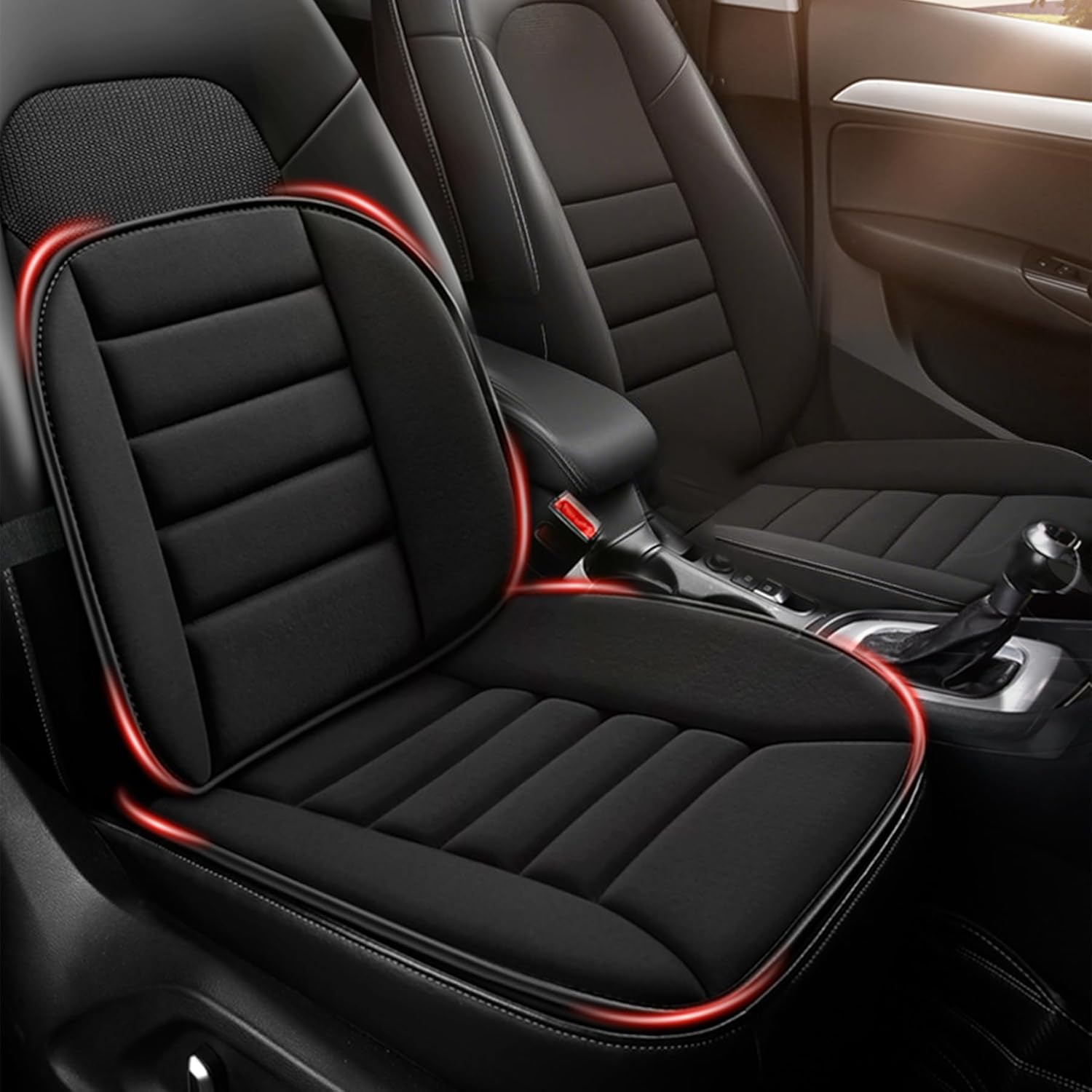 MYFAMIREA Car Seat Cushion and Lumbar Support Pillow for Comfort