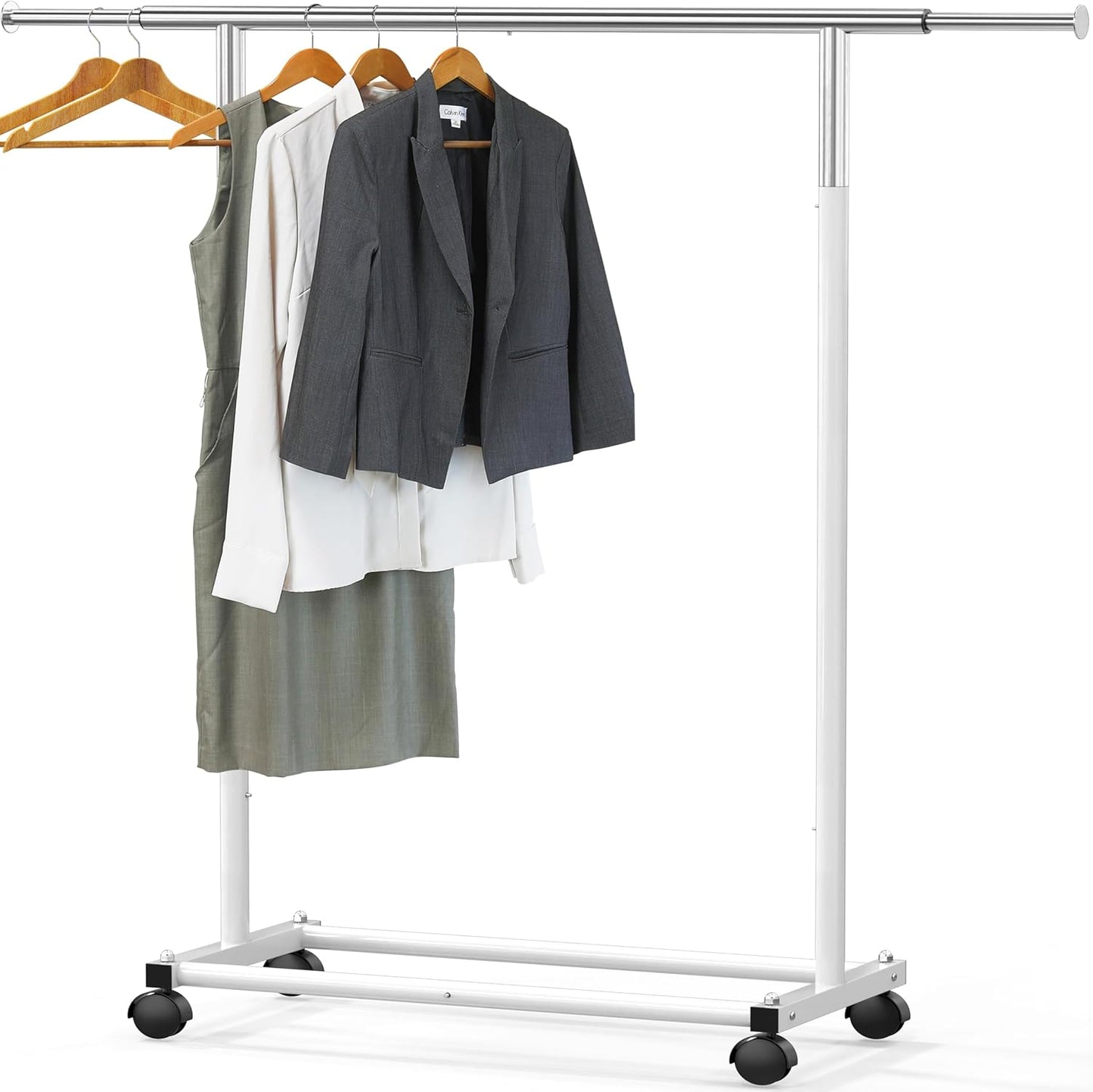 Simple Houseware Standard Rod Garment Rack for Small Spaces