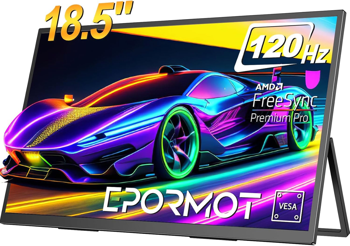 EPORMOT 18.5 120Hz Portable Gaming Monitor - Ultimate Travel Companion