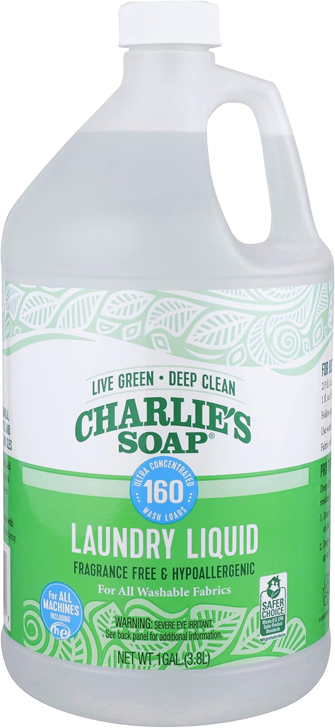 Charlies Soap Laundry Liquid: Natural Deep Cleaning Detergent