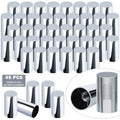 33mm Column Lug Nut Covers Kit 45 Pcs - Chrome Screw-on Caps
